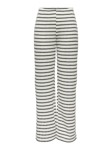 Only Tie Front Waistcoat & Wide Leg Knit Trouser Co-ord Set In Black Stripe - Items Sold Separately
