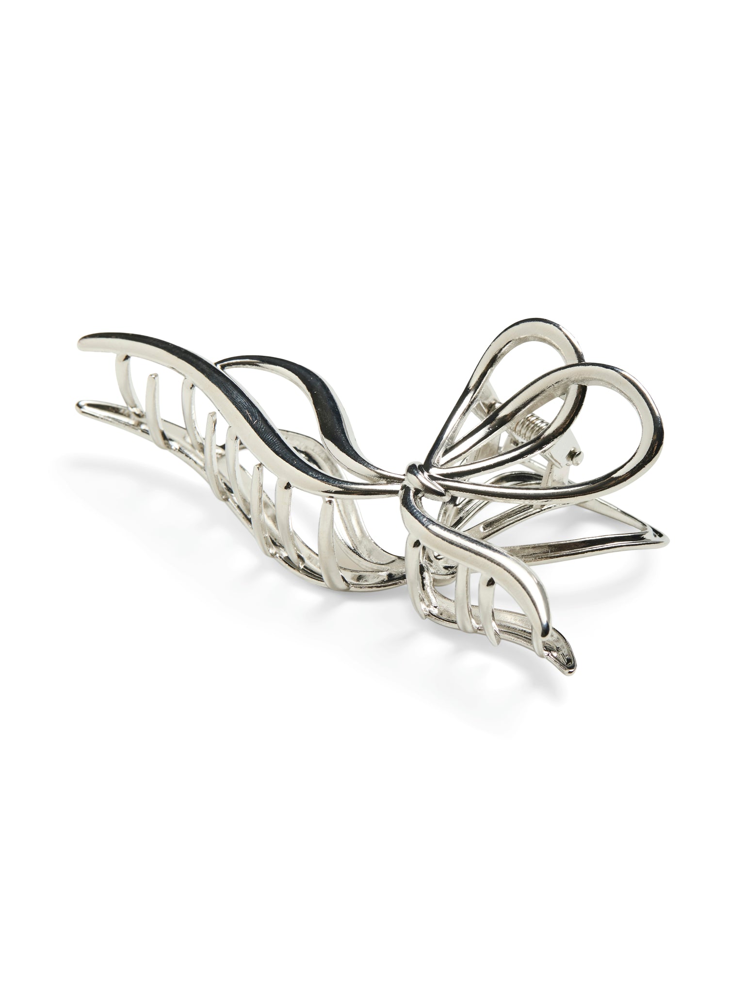 Pieces Silver Metal Bow Hair Claw
