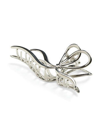 Pieces Silver Metal Bow Hair Claw