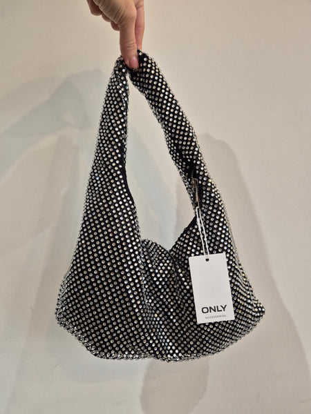 Only Black Diamante Grab Bag
