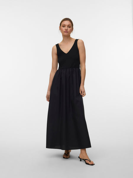 VM Vneck Maxi Dress In Black