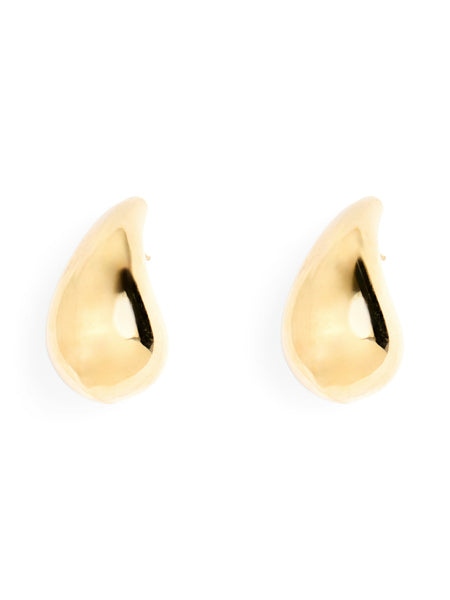 Pieces Oversized Droplet Stud Earrings In Gold or Silver