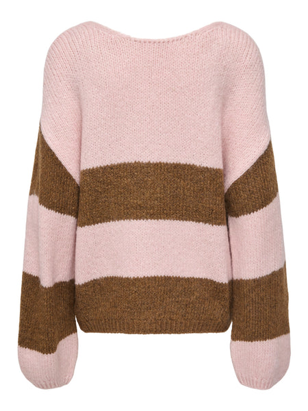 JDY Oversized Reversible Stripe Knitted Jumper
