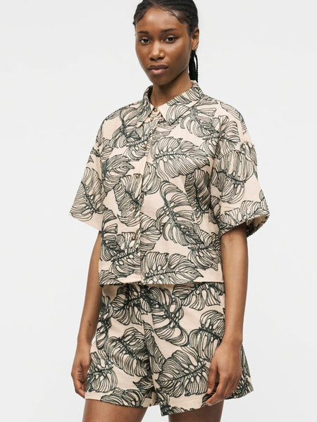 Vila Embroidered Shirt & Shorts Co-ord Set - Items Sold Separately