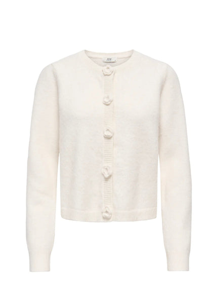 JDY Floral Button Front Knit Cardigan