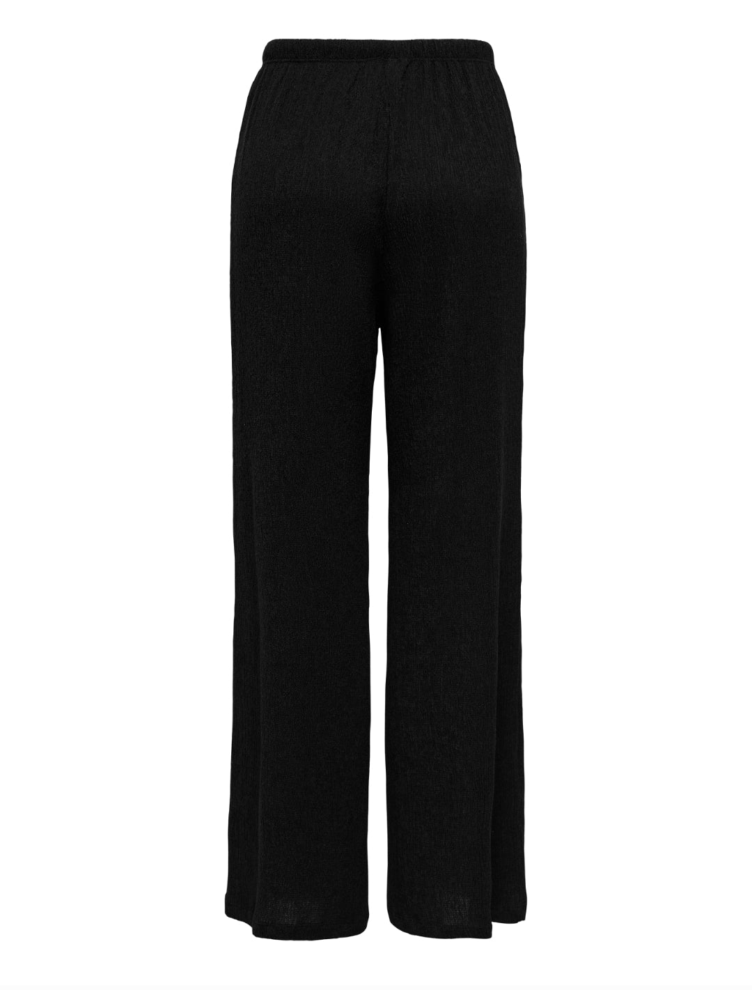 Only Plisse Wide Leg Trousers & Tshirt Co-ord Set In Black - Items Sold Separately