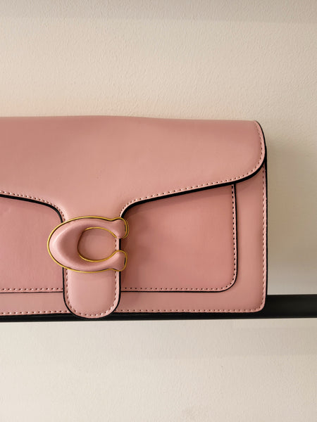 Clara Faux Leather Shoulder Bag In Pink