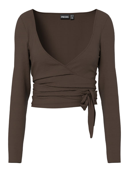 Pieces Long Sleeve Wrap Top & Kick Flare Co-ord Set- Items Sold Separately