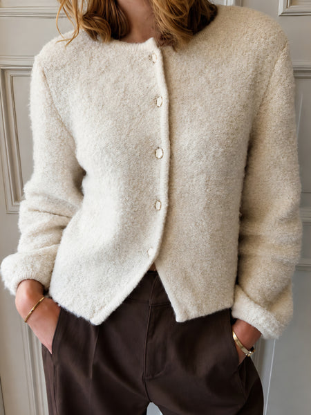 Vila Textured Button Front Cardigan