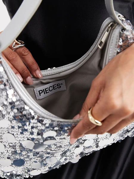 Pieces Sequin Disc Shoulder Bag - Available in 2 Colourways
