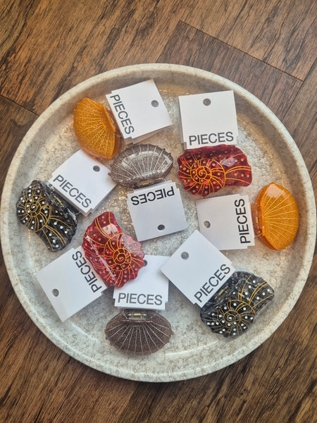 Pieces Summer Shell Hair Claw - 4 Styles Available