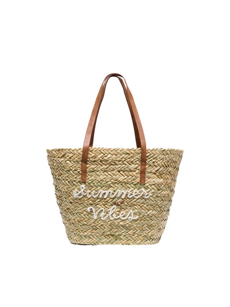 Only Summer Vibes Straw Shopper Bag
