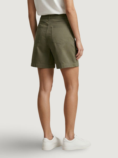 JDY High Waist Pleat Front Shorts In Khaki