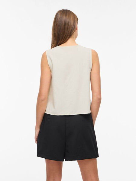 Vila Tie Front Embroidered Waistcoat