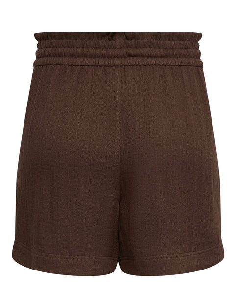 JDY Zip Front Tie Waist Shirt & Short Co-ord Set In Brown - Items Sold Separately