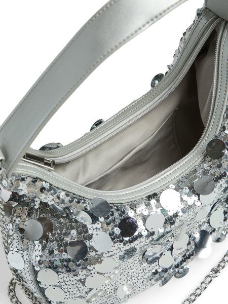 Pieces Sequin Disc Shoulder Bag - Available in 2 Colourways