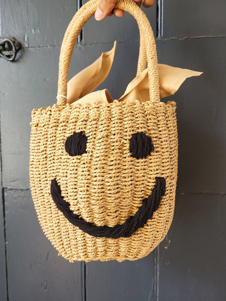 Only Wilson Happy Straw Top Handle Buckle Bag