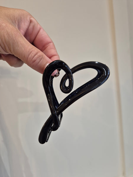 Heart Hair Claw Clip Available in 2 Colourways