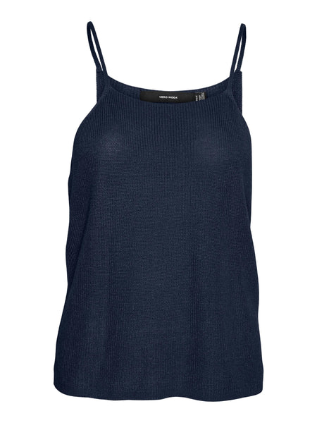 VM Knitted Cami Vest Birch or Navy