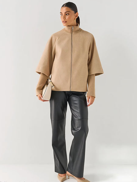 JDY Funnel Neck Zip Front Jacket