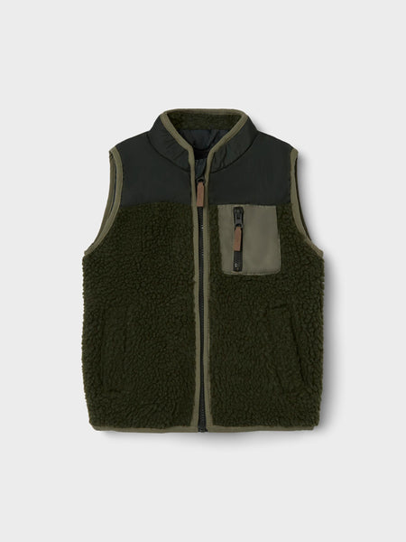 Boys Khaki Teddy Body Warmer