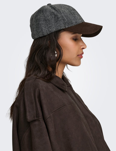 JDY Faux Suede Bomber Jacket In Brown