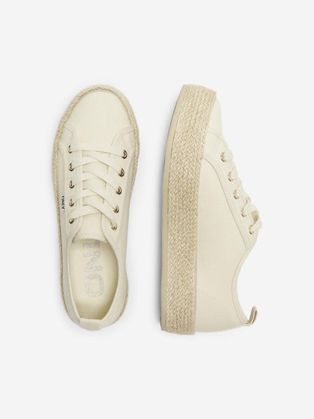 Only Beige Espadrille Trainers