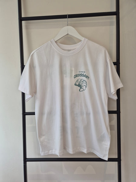 Only Croissant Oversized Tshirt In White
