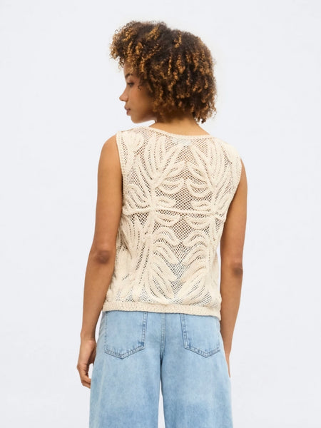Vila Sleeveless Crochet Top