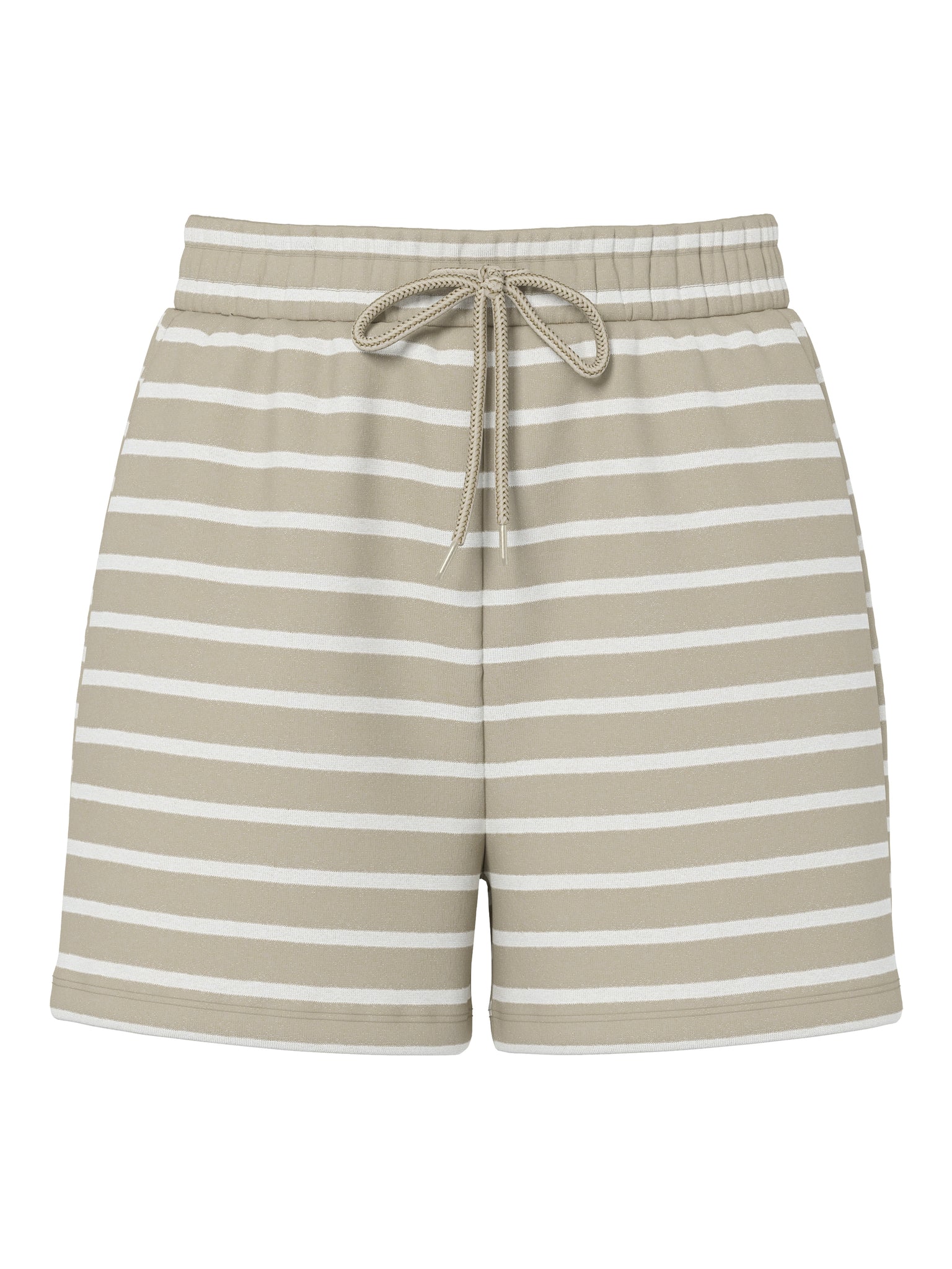 Pieces Beige Stripe Jersey T-shirt & Short Co-ord Set - Items Sold Separately