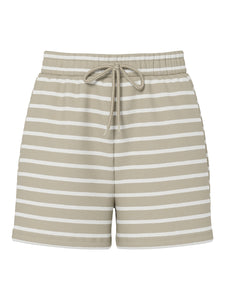 Pieces Beige Stripe Jersey T-shirt & Short Co-ord Set - Items Sold Separately