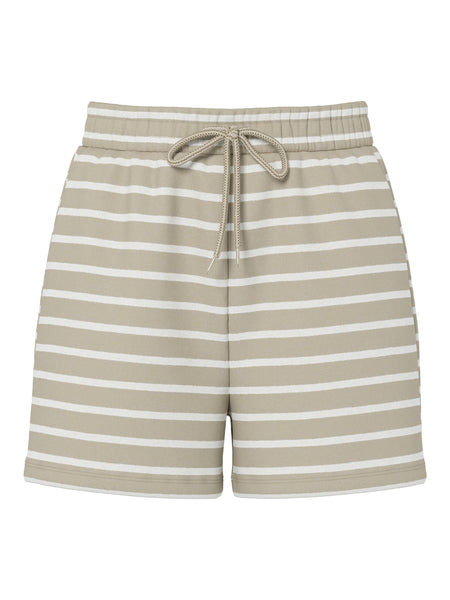 Pieces Beige Stripe Jersey T-shirt & Short Co-ord Set - Items Sold Separately