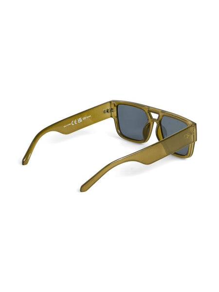 Pieces Square Sunglasses In Olive Green
