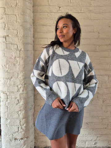 VM Grey Love Knit Jumper