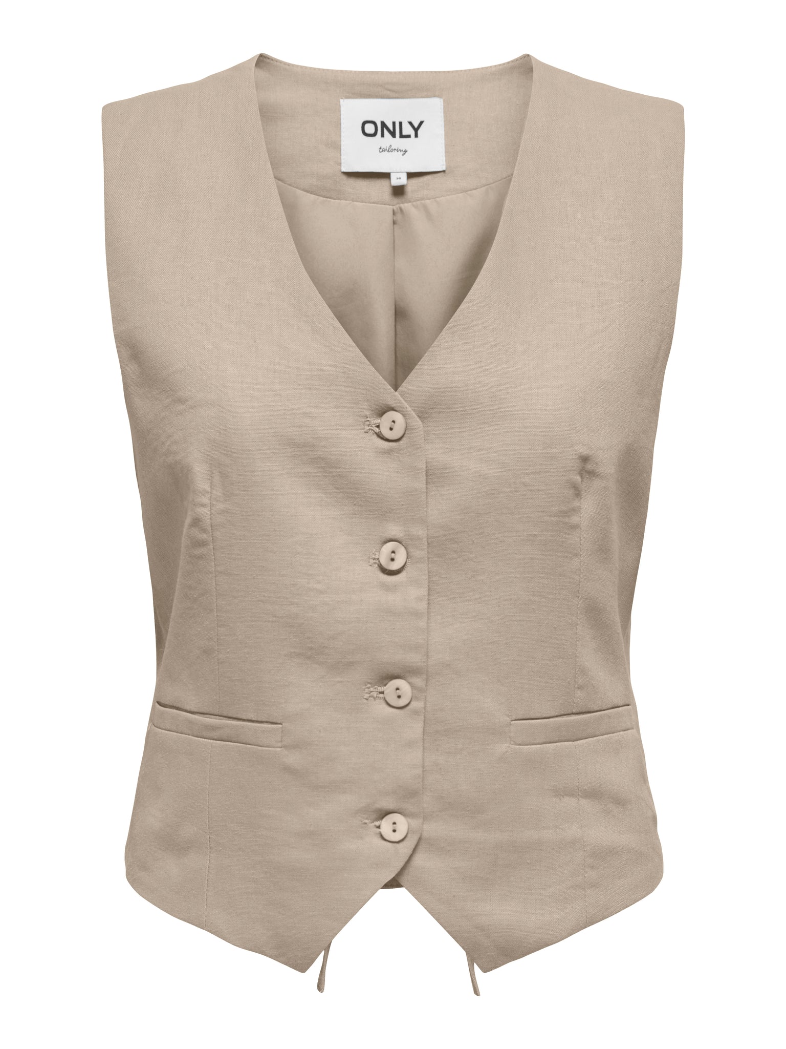 Only Linen Blend Waistcoat & Wide Leg Trouser Co-ord Set - Items Sold Separately