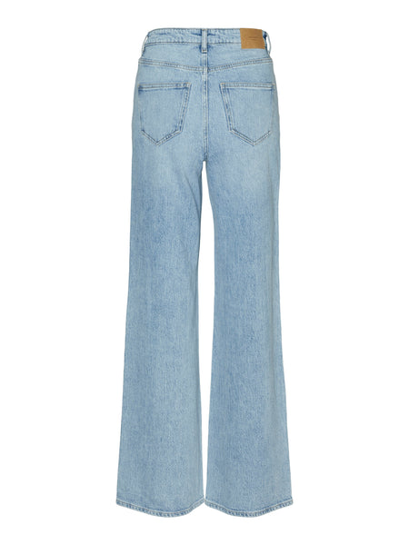 VM Tessa High Waist Wide Leg Jeans In Light Blue