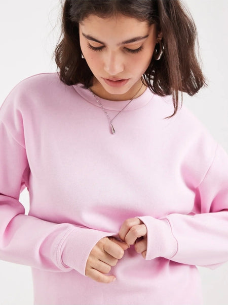 Pieces Oversized Sweatshirt In Pink