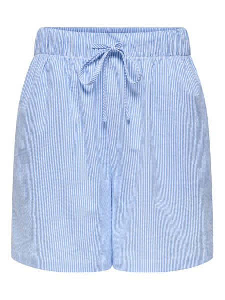 Only Blue Pinstripe Boxer Shorts - Co-ord
