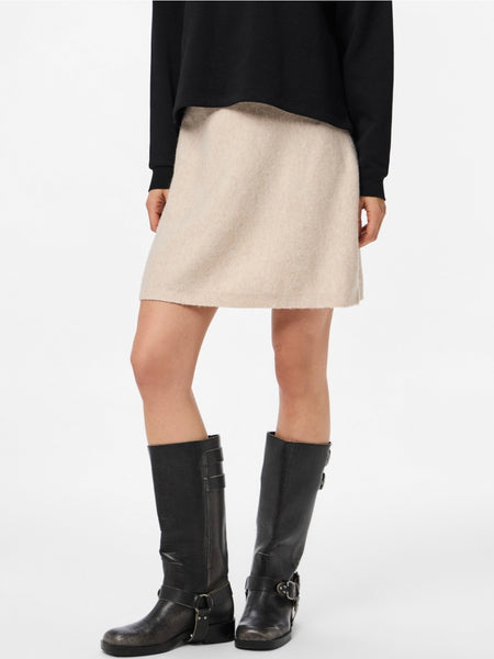 Pieces High Waist Knit Skirt