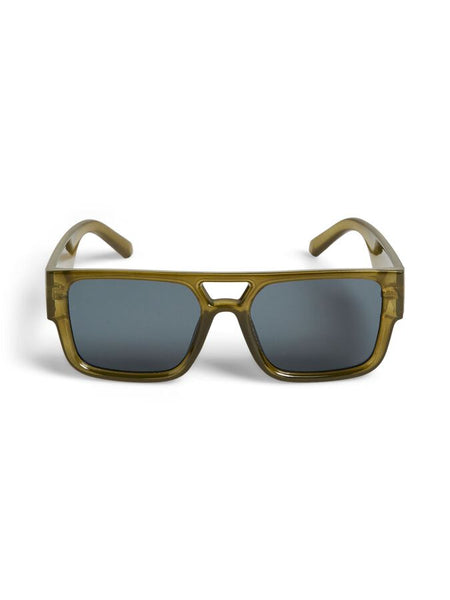 Pieces Square Sunglasses In Olive Green