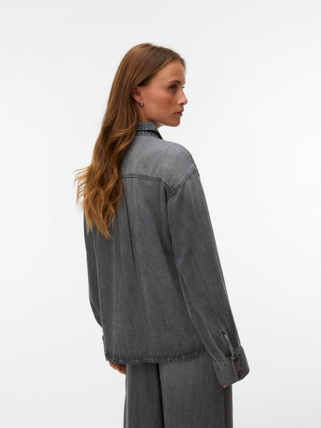 Aware Oversized Denim Shirt In Grey - Part of a Co-ord Set