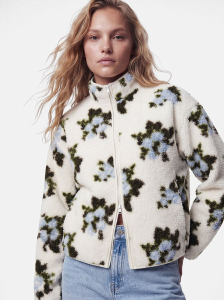 Pieces Autumn Floral Teddy Jacket