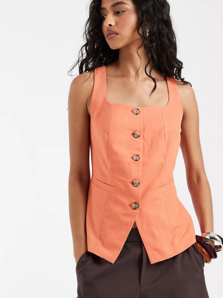 VM Sleeveless Square Neck Waistcoat