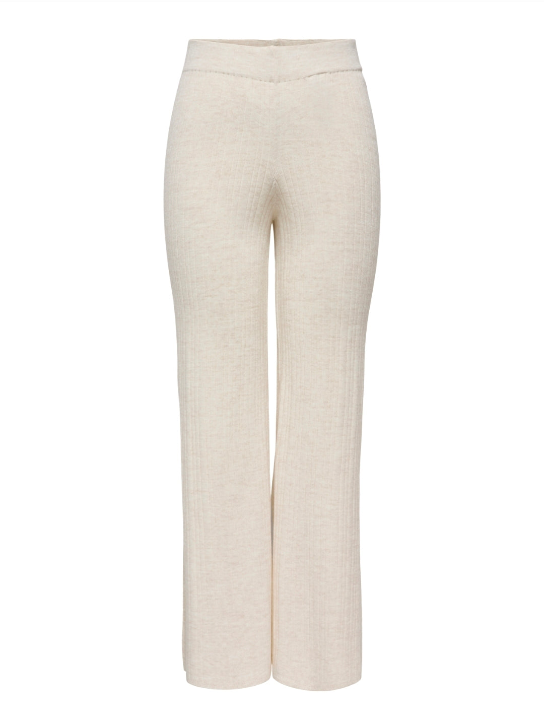 Only Knitted Short Sleeve Top & Wide Leg Trouser Co-ord Set In Pumice Stone - Items Sold Separately