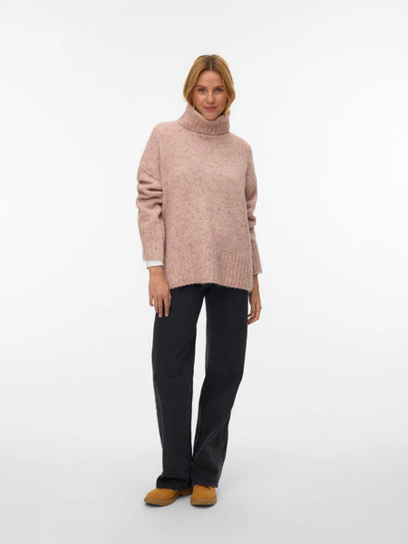 VM Rollneck Split Hem Knit Jumper