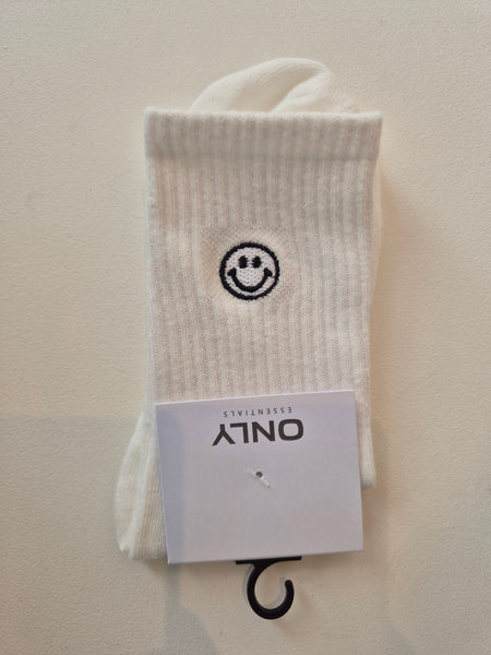 Only White Embroidered Sport Socks - 4 Designs Available