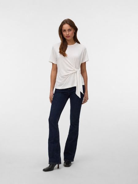 VM Short Sleeve Tie Detail Top