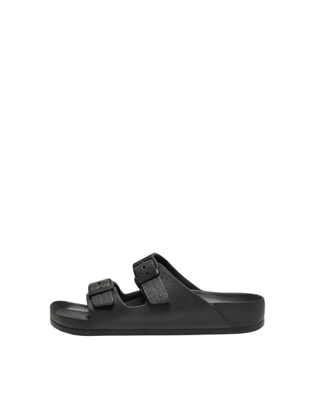 Only Adjustable Strap Lightweight Sliders In Black