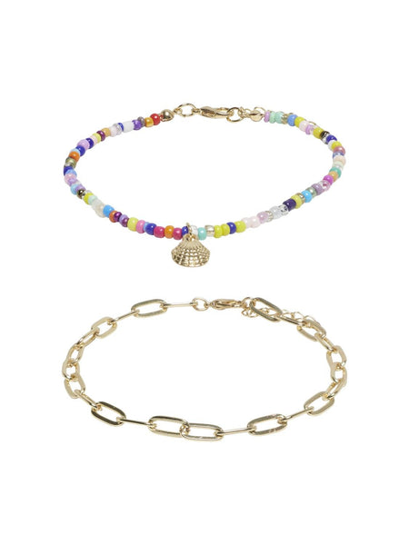 Only 2 Pack Sea Shell Anklet - Gold Or Silver