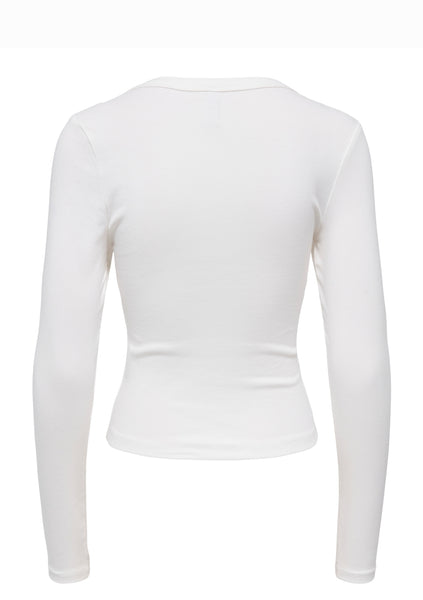 Only Vneck Long Sleeve Basic Top